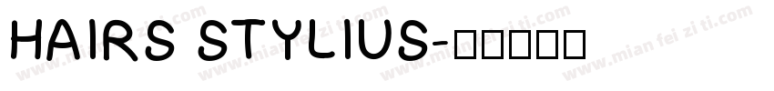 HAIRS STYLIUS字体转换